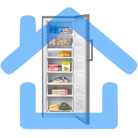 Морозилка Beko RFSK266T01G, серый, 240 л, 4 ящика-2