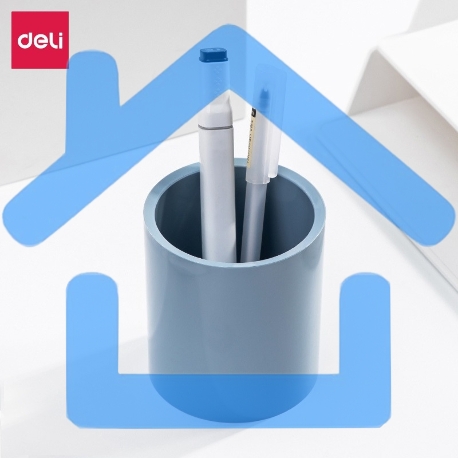 Подставка Deli NS023Blue Nusign 1 отделение для письменных принадлежностей, синий, пластик-1