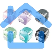 Точилка для карандашей ручная Deli Piggy E0557, 1 отверстие, пластик, ассорти, дисплей