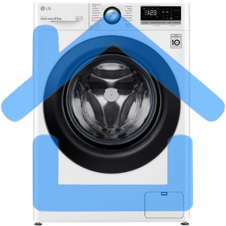 Стиральная машина LG F2V3PS6W белый, загрузка фронтальная 8 кг, 1200 об/мин., класс: A