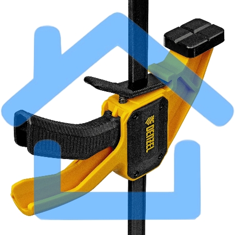 Струбцина Denzel F-образная, быстрозажимная, 600 х 80 мм, усиленный нейлоновый корпус-11