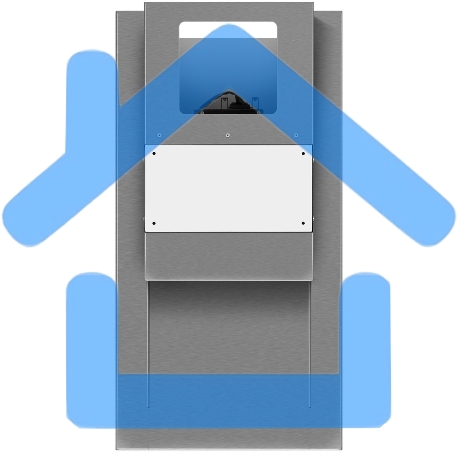 Вытяжка пристенная островная Maunfeld Bath 402 нержавеющая сталь, 40 см, 1150 куб. м/ч, 52 дБ-7