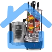 Электрошашлычница BQ BBQ1000 черный/стальной