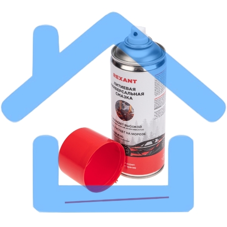 Смазка универсальная литиевая 520мл, аэрозоль Rexant-1