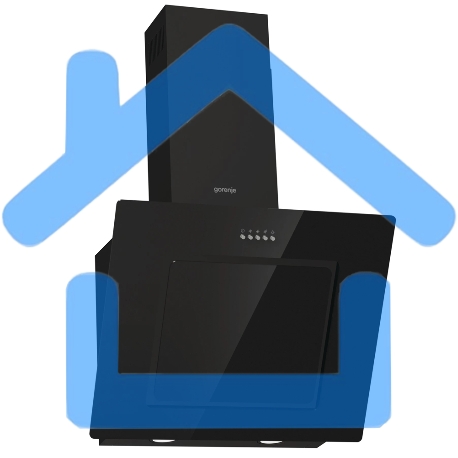 Вытяжка каминная Gorenje WHI626E6B черный/серый, 60 см, 678 куб. м/ч, 65 дБ-10