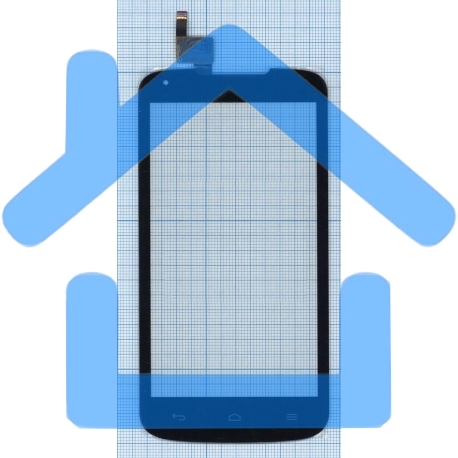 Сенсорное стекло (тачскрин) для Huawei Ascend Y520 (D2Y520-U22), черное-1