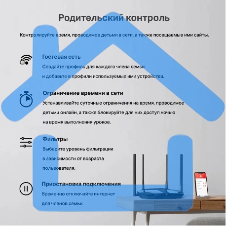 Двухдиапазонный Wi-Fi роутер Mercusys MR60X AX1500-18