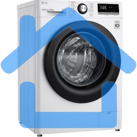 Стиральная машина LG F2V3PS6W белый, загрузка фронтальная 8 кг, 1200 об/мин., класс: A-1