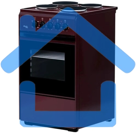 Плита электрическая Лада Nova AE 14027 B коричневый, конфорок 4, духовка 50 л, 50 см x 85 см x 54 см