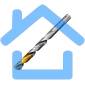 Сверло спиральное по металлу Denzel 12 x 151мм, Р6М5, Golden Tip