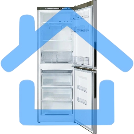 Холодильник Atlant ХМ-4619-181 серебристый двухкамерный 182/119л морозилка снизу-5