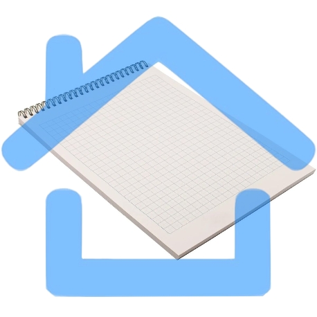 Блокнот Silwerhof Координаты России, Итуруп, A4, обложка картон, гребень, 80л, клетка-2