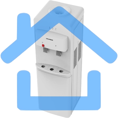 Кулер Hyundai H-WD1327E напольный электронный белый-2