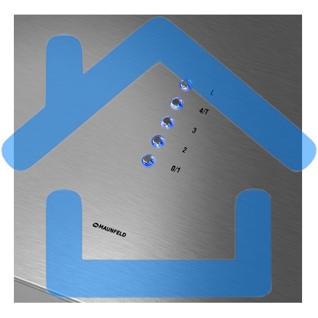 Вытяжка пристенная островная Maunfeld Bath 402 нержавеющая сталь, 40 см, 1150 куб. м/ч, 52 дБ-3