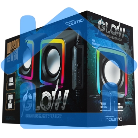 Активная акустическая система 2.0 Qumo GLOW AS014-3