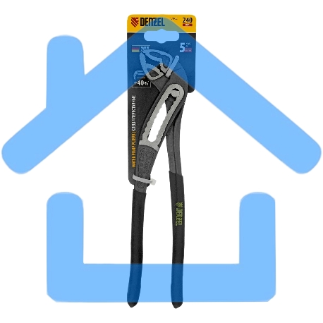 Клещи переставные Denzel обливные рукоятки, 240 мм-11