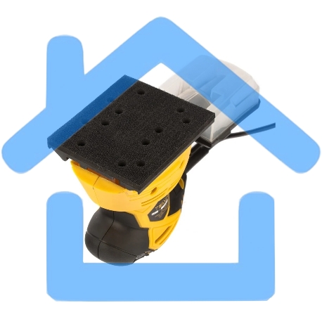 Машина плоскошлифовальная вибрационная 2 в 1 VDS-2, 130 Вт, 14000 об/мин Denzel-4