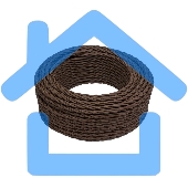 Провод ретро Bironi B1-424-72-150 2х1.5 матовый коричневый (уп. 150 м).