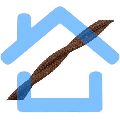 Провод Bironi B1-424-72-20 2*1,5 витой, коричневый матовый, 20 м-1