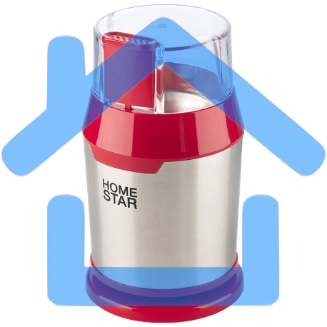 Кофемолка HOMESTAR HS-2036 красный, 200 Вт