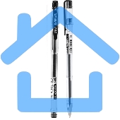 Ручка гелевая Deli EveryU EG82-BK прозрачный, d=0.7мм, черные чернила, 1 стержень, круглая