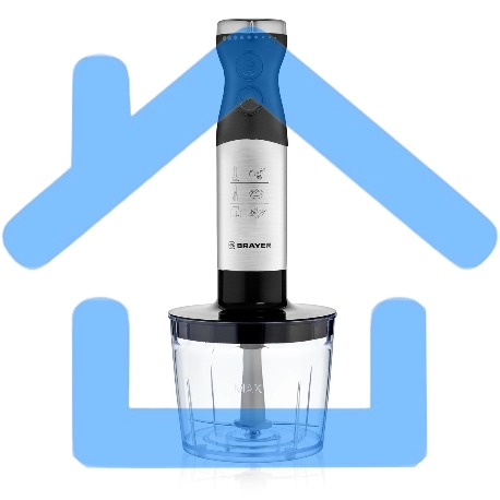 Блендер погружной BRAYER BR1259, 800 Вт, черный-2