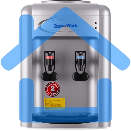 Кулер Aqua Work 0.7-TKR настольный серебристый-3