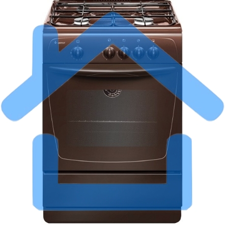 Плита газовая Gefest 1200-С7 К39 коричневый, конфорок 4 шт, духовка 63 л, 60 см x 85 см x 60 см