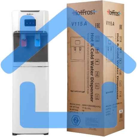 Кулер Hotfrost V115A напольный компрессорный белый/серый-1