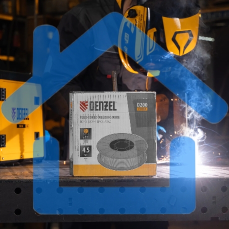 Порошковая проволока Denzel Е71TGS, диам. 1 мм, 4,5 кг, диам. катушки D200-4