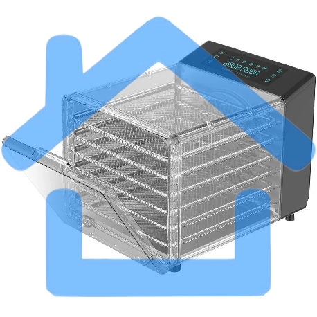 Сушка для фруктов и овощей Hyundai HYFD-8800 12под. 600Вт черный-2