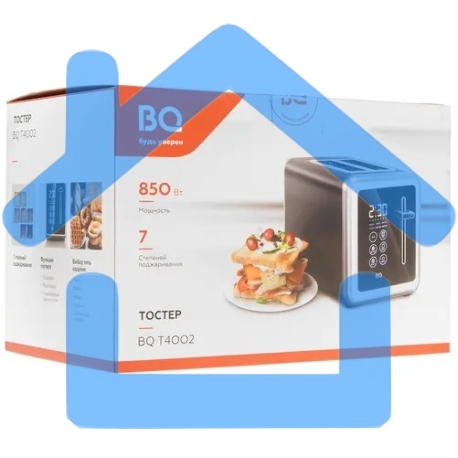 Тостер BQ T4002, 850 Вт, 7 степеней поджаривания, стальной/черный-2