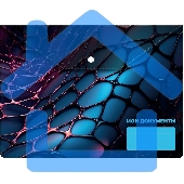 Конверт на кнопке Silwerhof Web A4 пластик 0.25мм