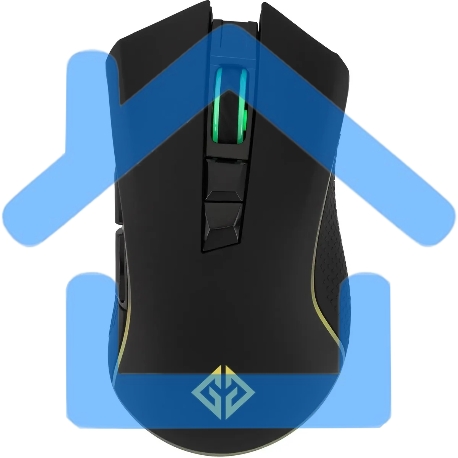 Мышь беспроводная GMNG GG-MS400WO черный, 10000 dpi, радиоканал, USB, кнопки - 7