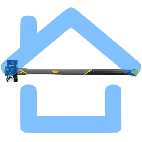 Кувалда с клиновидным бойком Denzel 3,6 кг, фибергласовая рукоятка c TPR-1