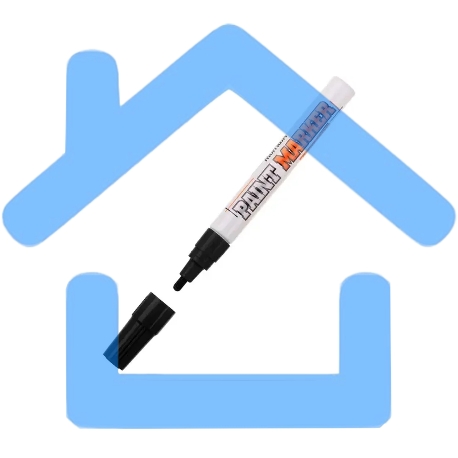 Маркер-краска INDUSTRIAL черная, 4мм, MunHwa, нитро-основа