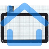 Сенсорное стекло (тачскрин) 10.1'' YDT1231-A0 (257*159 mm), черное