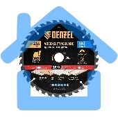 Пильный диск по дереву Denzel ф255 х 30мм, 36 зубьев 733627