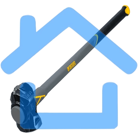 Кувалда с клиновидным бойком Denzel 3,6 кг, фибергласовая рукоятка c TPR