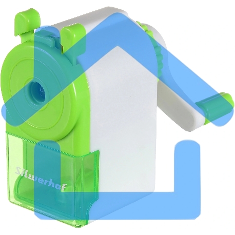 Точилка для карандашей механическая Silwerhof Color, 1 отверстие, зеленый