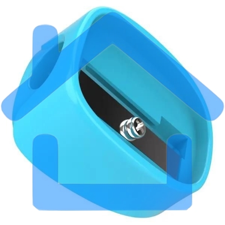 Точилка для карандашей ручная Deli ER00803 U-touch, 1 отверстие, пластик, ассорти, туба-3