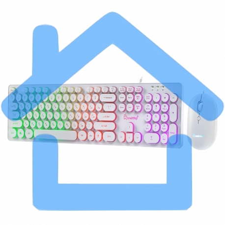 Комплект клавиатура+мышь Smartbuy (SBC-328327-W) ONE 328327 белый-1