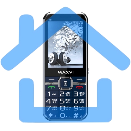 Мобильный телефон Maxvi P18i синий-11