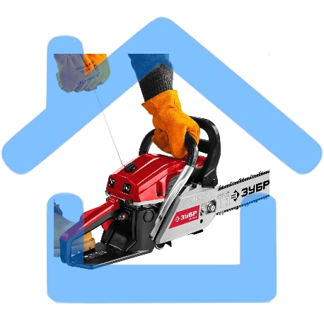 Бензопила ЗУБР ПБЦ-М62-50, 62 см3, шина 50 см-7