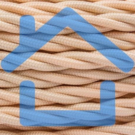 Провод ретро Bironi B1-435-719-50 3х2.5 матовый песочное золото (уп. 50 м)-1