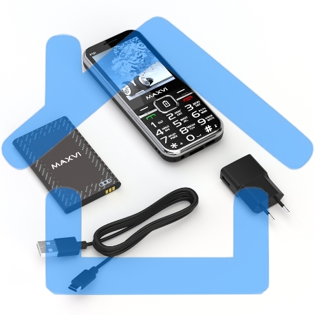 Мобильный телефон Maxvi P18i черный-1