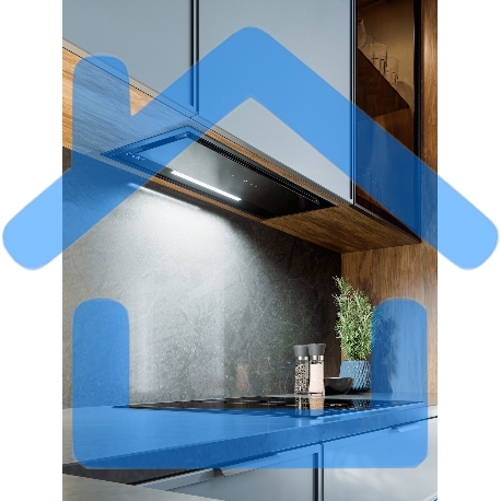 Вытяжка встраиваемая LEX Hyper 900 GS Inverter BL черный, 70 см, 850 куб. м/ч, 44 дБ-3