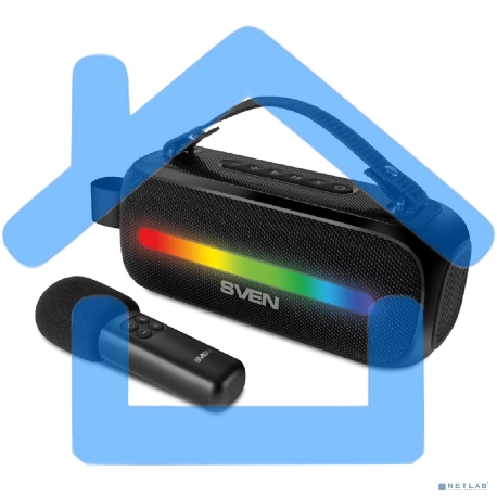 Колонка портативная Sven PS-255 черный 12W 1.0 BT 3600mAh (SV-022563)-1
