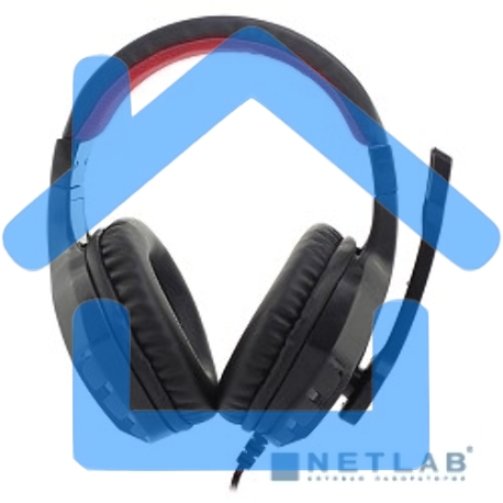 Наушники с микрофоном Oklick Phoenix HS-L320G черный/красный1.9м мониторы оголовье (NO-3000)-1