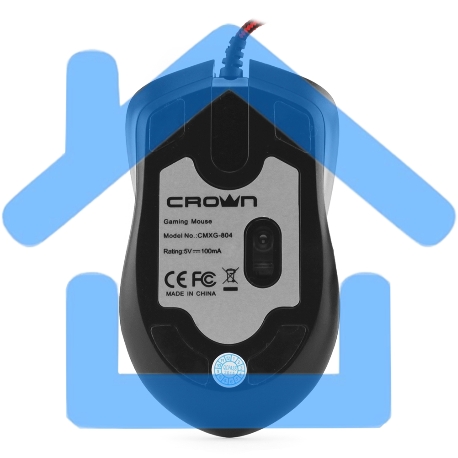 Мышь проводная Crown Gaming CMXG-804 черный, 2000 dpi, USB, кнопки - 9-23